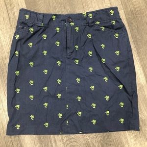 Lilly Pulitzer palm tree skirt